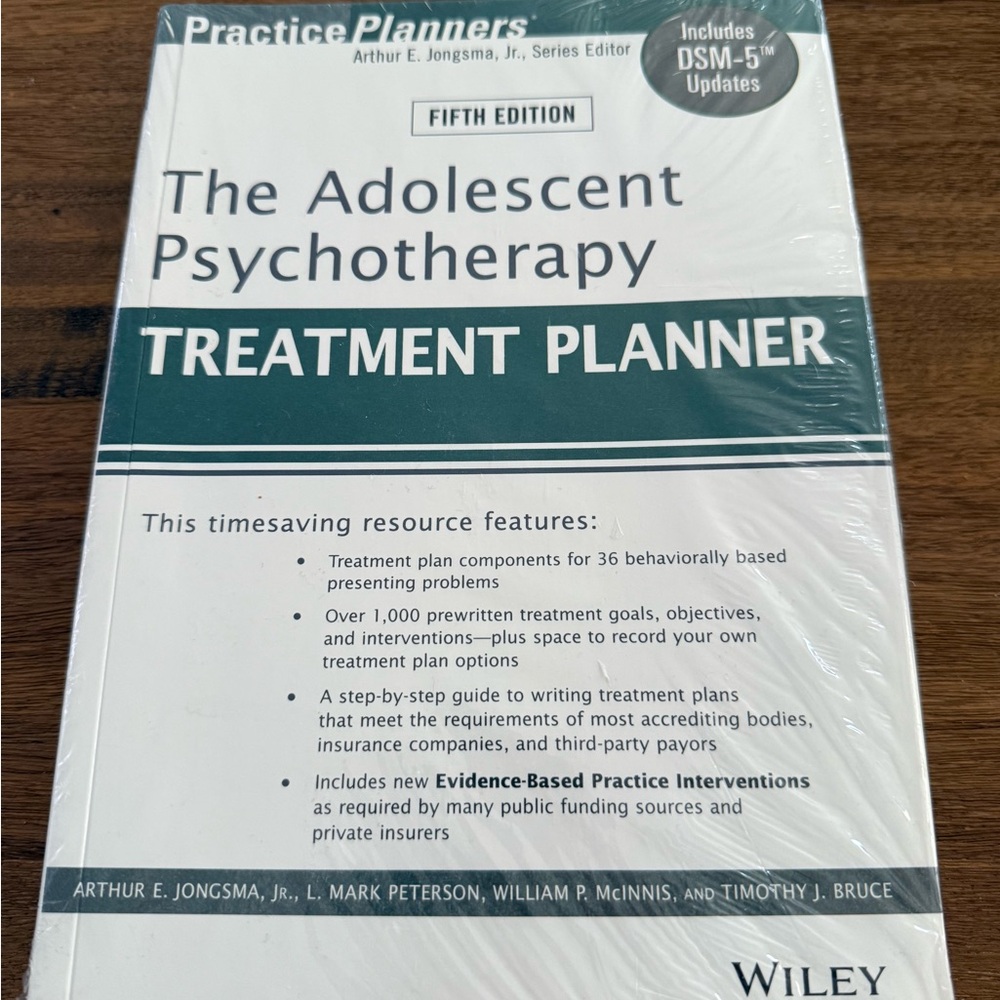 NEW- The Adolescent Psychotherapy Treatment Planner- Psychology, Professional